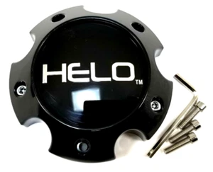 Helo Gloss Black 5 Lug Bolt On HE900 HE914 Wheel Center Cap 1079L145AHE1GB-H42 - Picture 1 of 4