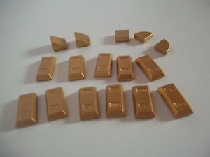 LEGO Metallic gold - ingots, tiles & slopes - Picture 1 of 3