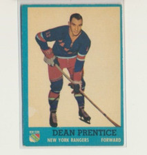 1962-63 Topps Hockey 53 Dean Prentice New York Rangers