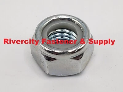 Tuercas de tope de bloqueo de inserción de nailon M7-1.0 7 mm x 1.0 tuerca nylock M7x1.0 tuercas de acero Foto 1 de 4