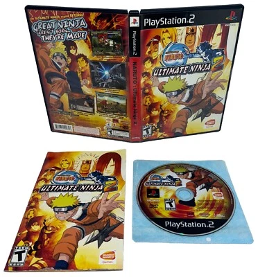 Shonen Jump Naruto Ultimate Ninja 2 Sony PS2 Complete CIB w/ Manual Tested - Image 1 of 4