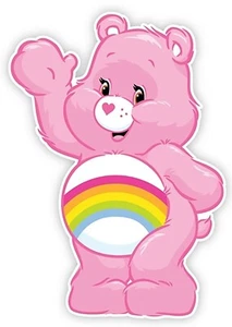 Cheer Care Bear Iron On Transfer - Maglietta + Tessuti Colore Chiaro e Scuro #10 - Foto 1 di 4