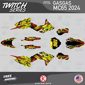 Graphics Kit for GasGas 2-stroke MC65 for 2024 Twitch - YELLOW - Bild 1 von 6