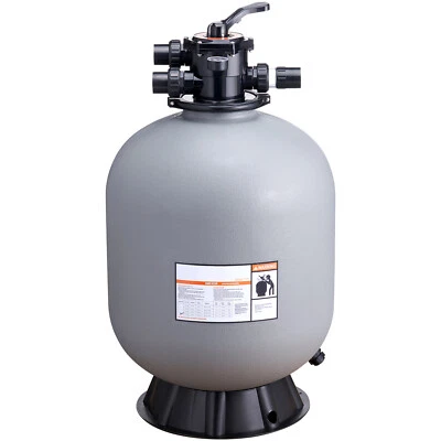 Sand Filter 24" Above Inground Swimming Pool Sand Filter with 7-Way Valve - Image 1 of 4