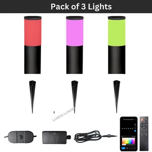 RGB RGBAI Outdoor WiFi LED Pathway Low Voltage Lights (Pack of 3 units) - Picture 1 of 5