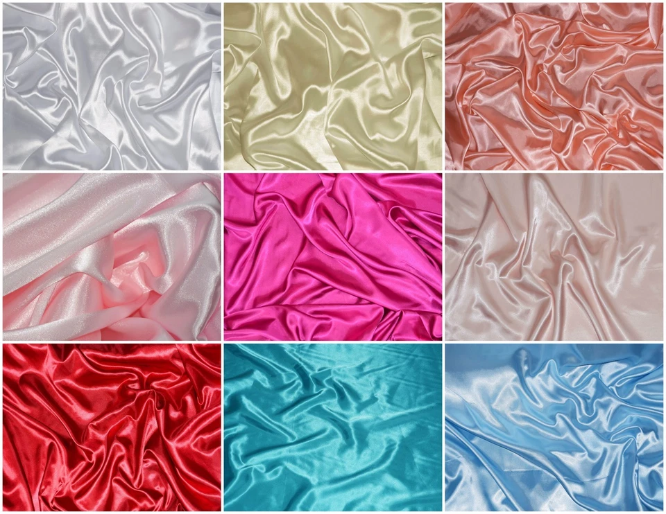 Charmeuse Stretch Satin Spandex apparel curtains backdrops wedding 65 yard roll - Image 1 of 1