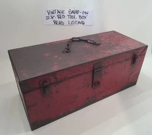 Snap On Tool Box Vintage Metal Old Snap-On Carry Tools 21" Long (Read Listing) - Picture 1 of 24