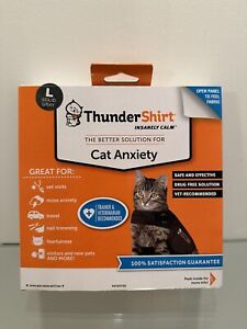 Thundershirt Classic Cat Anxiety Jacket Large Heather Gray T02-HGL NEW