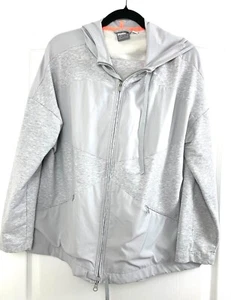 Puma Sweat Suit Women Gray Cotton Stripes Logo Tracksuit 2 Piece Size Medium - Picture 1 of 14
