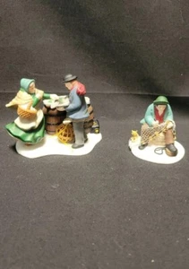 Dept 56 Dickens Village "A Good Day's Catch" Set Of 2 Accessories 56.58420 - Picture 1 of 8