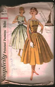 2033 Vintage Semplicità Cucire Modello Junior Anni '50 Gonna Completa 12 Party - Foto 1 di 2