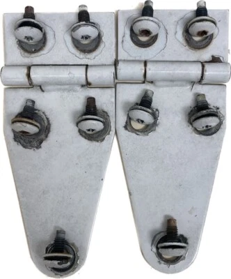 Dobradiças de capô Jeep Wrangler YJ BRANCO CJ 76-95 par com parafusos dobradiça OEM - Imagem 1 de 4