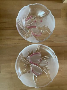 Vintage Mikasa Tivoli Rosa Frosted Tulip Candy Schale - Bild 1 von 4