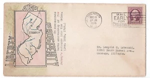 NEW JERSEY HAND DRAWN & PAINTED STATEHOOD ANNIVERSARY COVER - Picture 1 of 1