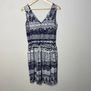 Peruvian Connection Sleeveless V-Neck Mini Dress Size Medium - Picture 1 of 7