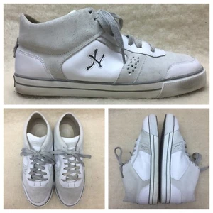Jhung Yuro Old School sneakers mens US Size 9.5 platinum/white Leather Shoes - Picture 1 of 12