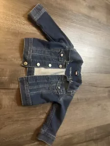 Baby GAP 18/24 months Denim Jacket Stretch Preppy Classic Cute EUC - Picture 1 of 5
