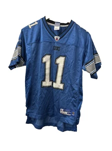 Vintage Detroit Lions NFL Roy Williams #11 Reebok Jersey Youth Large FLAWS - Picture 1 of 9