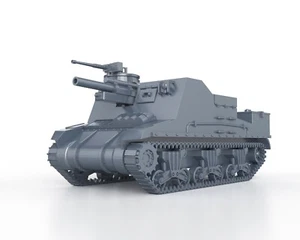 US WWII M7 PRIEST SPG 1/56 1/72 1/87 1/100 3D PRINTED - Imagen 1 de 5