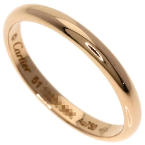 CARTIER Ring 1895 Wedding #51 K18 Pink Gold - Picture 1 of 5