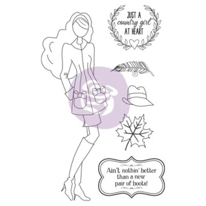 Prima Julie Nutting JESSI Doll Cling Stamps Cards Planner Tags Journal 913236 - Picture 1 of 2