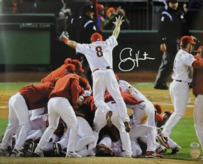 Shane Victorino Philadelphia Phillies Signed/Autographed 16x20 Photo PSA 192099 - Image 1 of 3