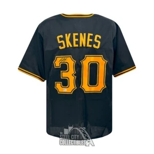 Paul Skenes Autographed Pittsburgh Custom Black Baseball Jersey - MLB - Picture 1 of 2