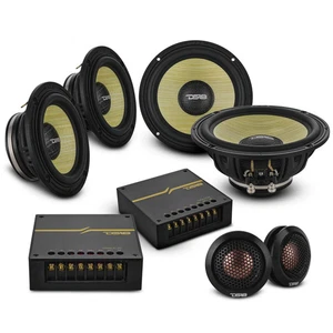DS18 DXQ Set di componenti al neodimio 6,5" 3 vie con cono di paglia - 180W Rms 4 ohm - Foto 1 di 13