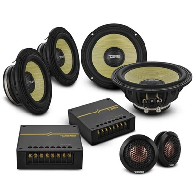 DS18 DXQ 6,5" 3 vias conjunto de componentes de neodímio com cone de palha - 180W Rms 4-ohm - Imagem 1 de 4