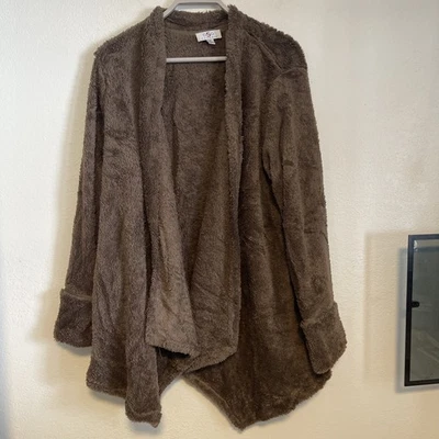 Suéter OSO Casuals Mujer Frente Abierto Manga Larga Marrón Talla 1X NUEVO Foto 1 de 4