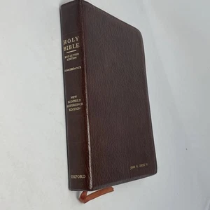 Holy Bible New Scofield Reference Edition Oxford Leather 1967 KJV Thumb Index - Picture 1 of 16