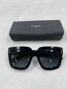 Givenchy Black Square Acetate Modern Women Sunglasses - Picture 1 of 7