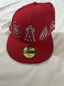 Sombrero ajustado New Era 59FIFTY Los Angeles Angels - Bandana Edición Paisley 7 3/8 - Imagen 1 de 8