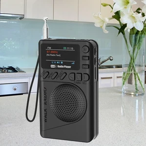 Radio Digitale Portatile DAB-FM Lettore MP3 Display LCD Micro USB - Foto 1 di 5