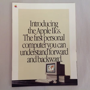 Vintage 1986 Introducing the Apple IIGS Color Sales Booklet Personal Computer - Picture 1 of 11