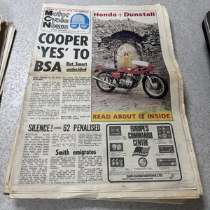8x Motor Cycle News 1972,75,77 Newspapers - Picture 1 of 8