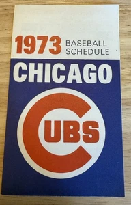 1973 Chicago Cubs Hellman’s Old Style Pocket Schedule Very Nice Shape - Bild 1 von 4