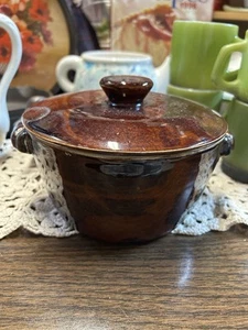 Vintage Old Hickory Cookware Crock CV-1 With Lid - Picture 1 of 4