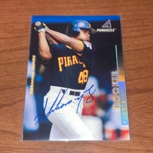 1997 Pinnacle Abraham Nunez #161 RC Auto Pittsburgh Pirates - Picture 1 of 2
