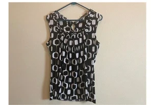Damen JTB Elasthan Top Gr. Large Ärmellos Plissee Stretchig - Bild 1 von 4