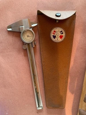 Helios Dial Caliper .001" Stainless Hardened Throughout Western Germany w/case - Image 1 of 4