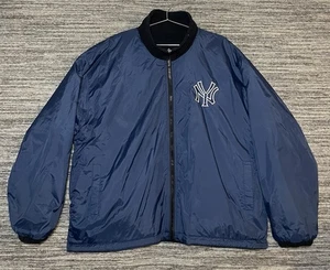 90’s Vintage Pro Player MLB New York Yankees Reversible Jacket Size L - Picture 1 of 20