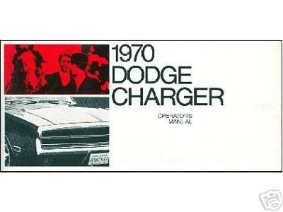 1970 70   DODGE CHARGER  OWNER'S MANUAL - Image 1 of 1
