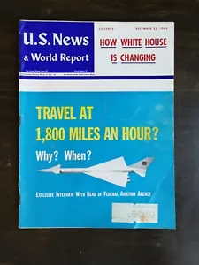 U.S. News & World Report December 23, 1963 Head of Federal Aviation Agency 524 - Foto 1 di 2