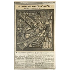 1906 Vintage Traubenmuster von 1847 Rogers Bros. Vintage Print Ad - Bild 1 von 1