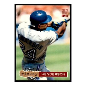 1994 Stadium Club First Day Issue #107 Rickey Henderson Toronto Blue Jays
