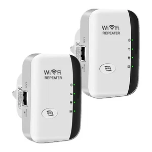 2 Stk. WiFi Repeater mit LAN Anschluss 2,4GHz WiFi Extender Booster Router/AP - Bild 1 von 8