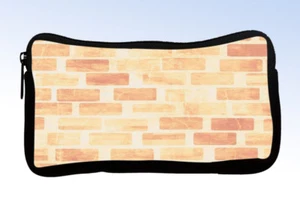 RIKKI KNIGHT Grunge Peach Stones Design Neopren Federmäppchen Reißverschluss Etui - Bild 1 von 1