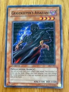 Yu-Gi-Oh! Card GRAVEKEEPER'S ASSAILANT - 1st Edition - PGD-067  Never Played - Picture 1 of 1