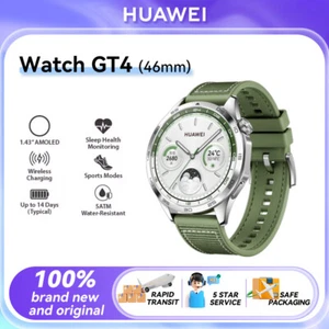 NEW Huawei Watch GT 4 46mm GREEN 1.43" AMOLED Bluetooth iOS Android Smartwatch - Picture 1 of 6